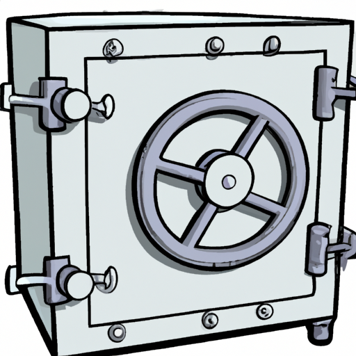 cartoon of a bank vault