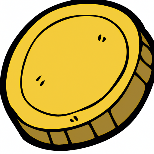 cartoon of a coin