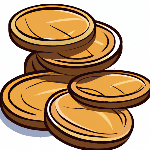 cartoon of a coins