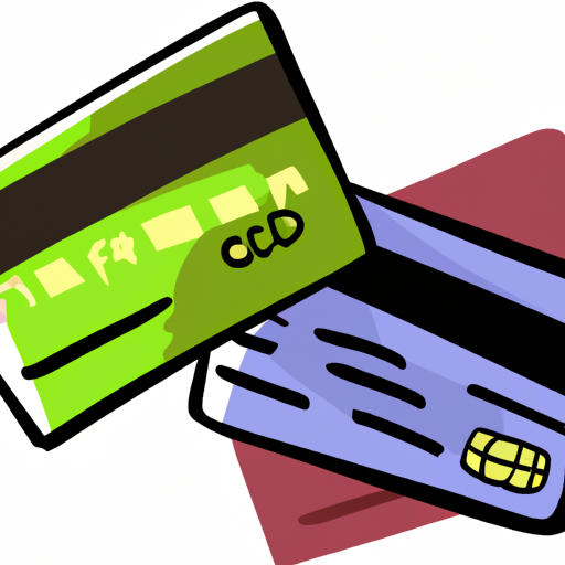 cartoon of credit cards