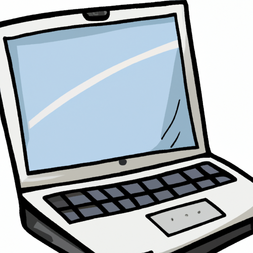 cartoon of a laptop
