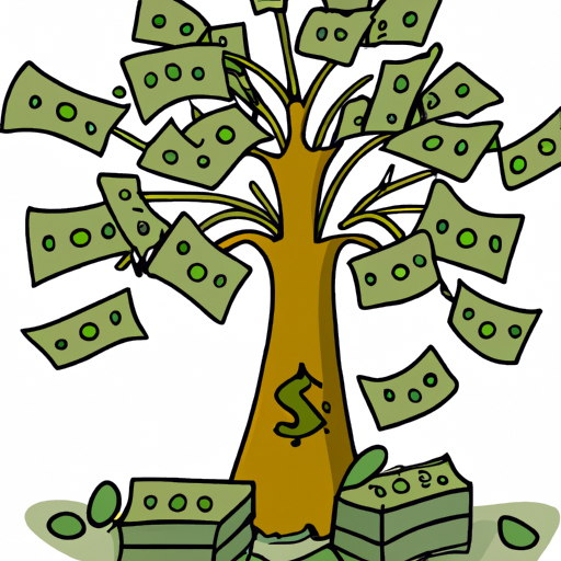 cartoon of a money tree