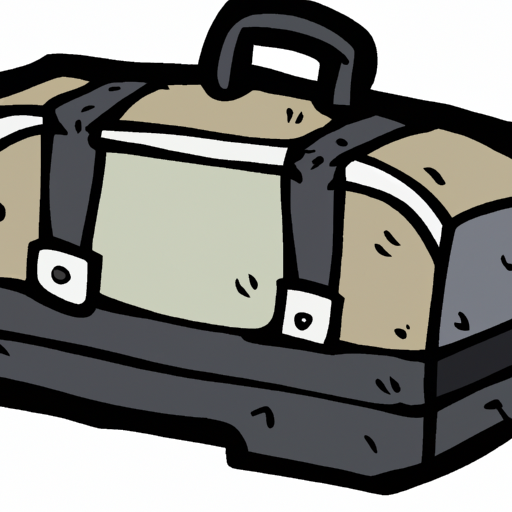 cartoon of a suitcase
