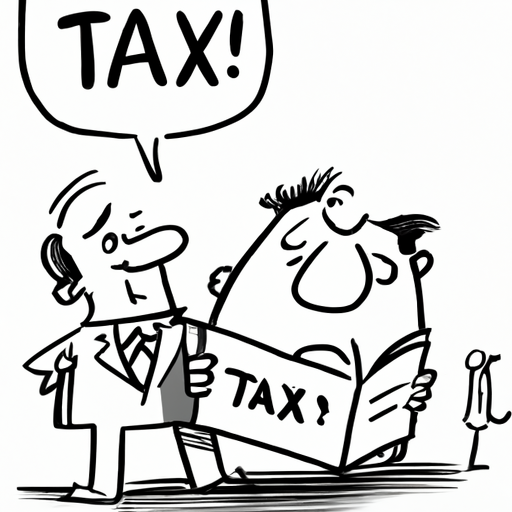 cartoon of taxes