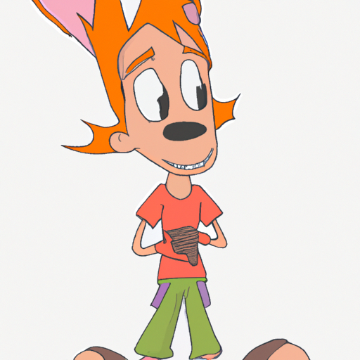 a child in the style of Hanna Barbera