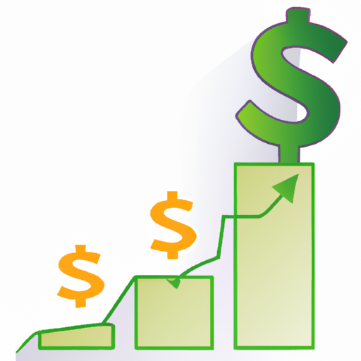 An illustration of a graph with a dollar sign and a rising line