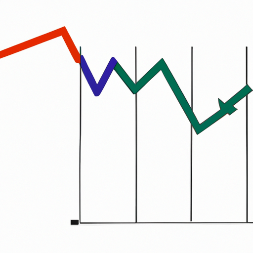 illustration of a graph with an downwards trend