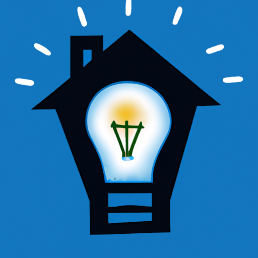 an illustration of a lightbulb above a house