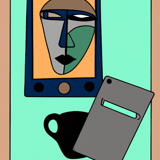 an illustration of technology in the style of pablo picasso