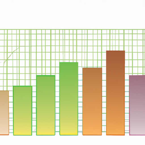A graphic of a financial chart with different colored bars to represent different investments
