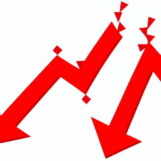 an illustration of a chart with arrows pointing up and down