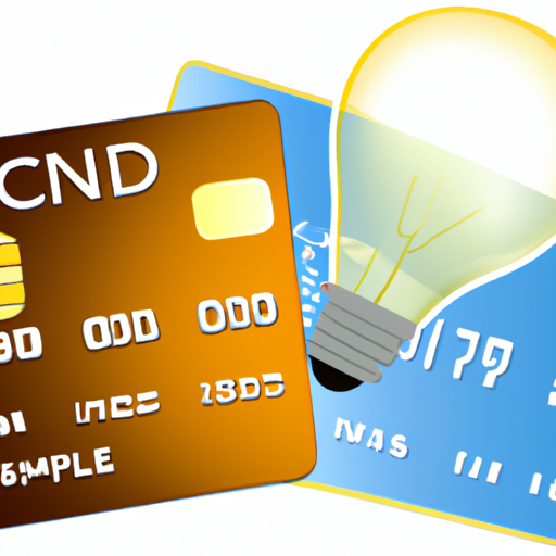 An illustration of a credit card with a light bulb over it