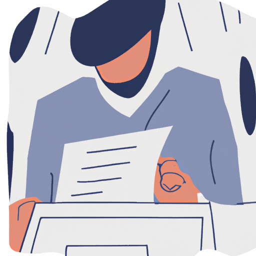 an illustration of a person filing paperwork