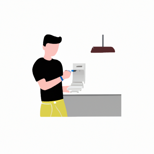 an illustration of someone paying their bills