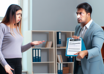 A landlord refusing a potential tenant due to bad credit