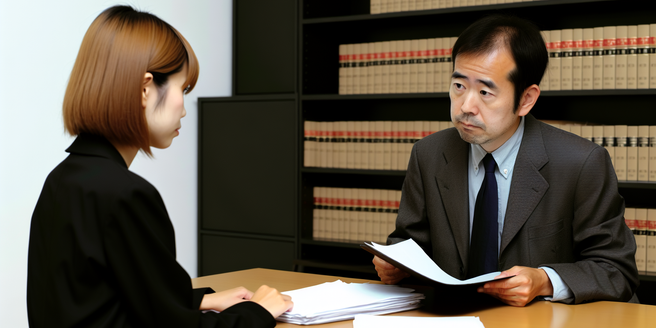 A meeting between a debtor and a legal advisor