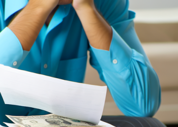 A pile of unexpected bills causing worry