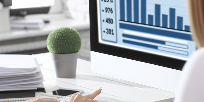 Individual using a computer to research the benefits of maintaining a high credit score to achieve lower interest rates