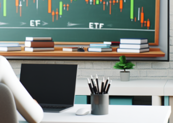 Virtual classroom setting with a professional offering comprehensive ETF lessons and facts