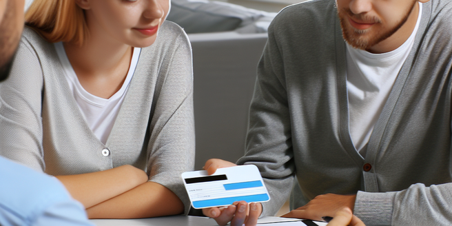 A couple sitting with a financial advisor, discussing their debt repayment plan