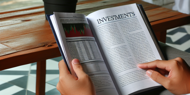 A person reading up on investments in a quiet, calm setting