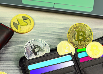 An image of a digital wallet storing various types of cryptocurrencies