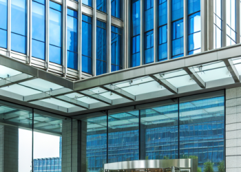 An image showing the exterior of a modern financial advisory firm